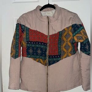 Roolee Multicolor Patchwork Puffer Jacket Medium